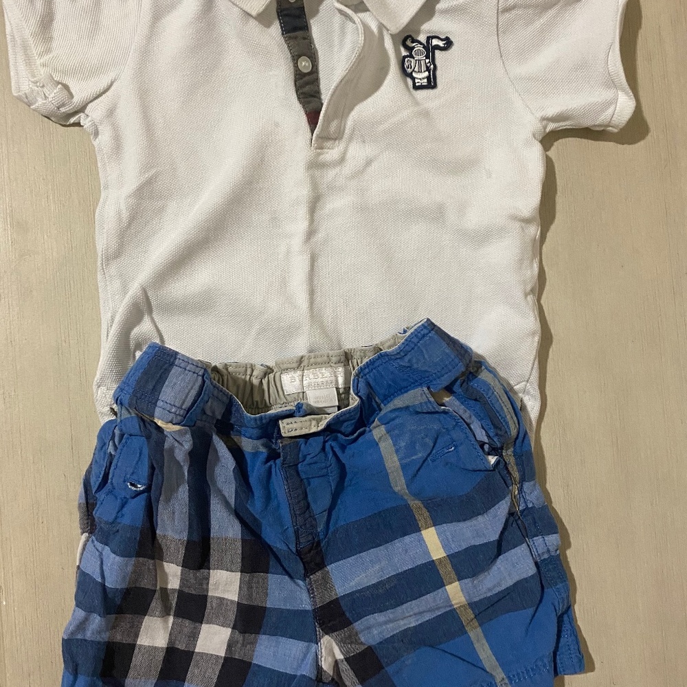 Burberry baby 2pc outfit 18M